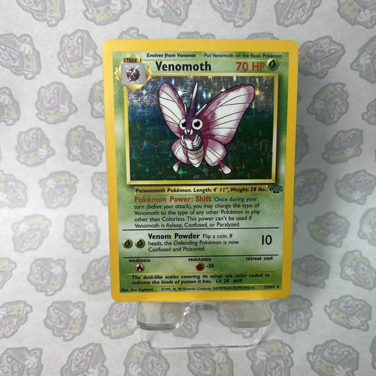 Pokémon TCG Venomoth Jungle 13/64 Holo Unlimited Holo Rare LP