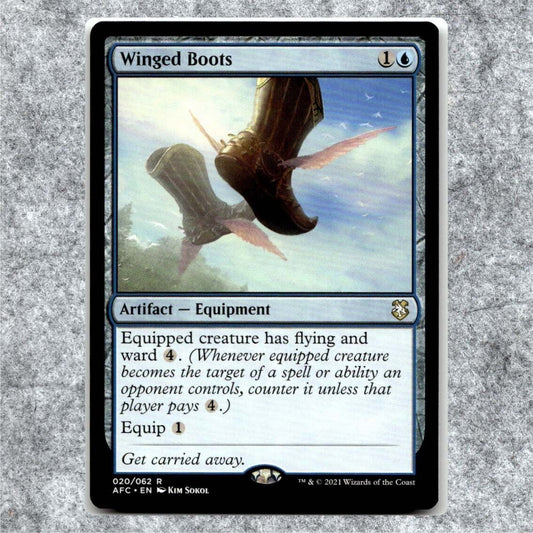 Winged Boots 20 NM NF Rare MTG Commander: Adventures in the Forgotten Realms