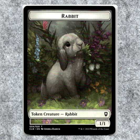 MTG | Rabbit Token | 004/020 | (NM) | Commander Legends Battle for Baldur's Gate