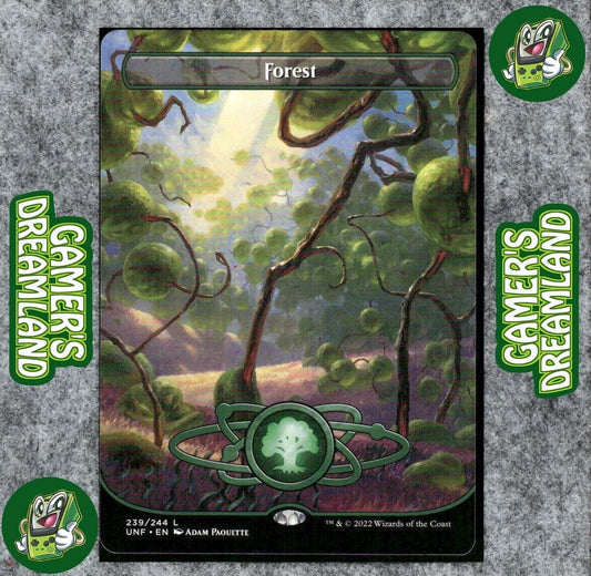 Forest Borderless 239 NM NF Common MTG Unfinity Magic