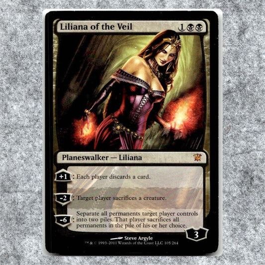 Liliana of the Veil 105 LP NF Mythic Rare MTG Innistrad Magic 2011 Commander Leg