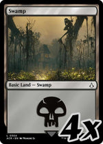 MTG Assassin's Creed L Swamp #0304 X4 | Playset X4 | Near Mint