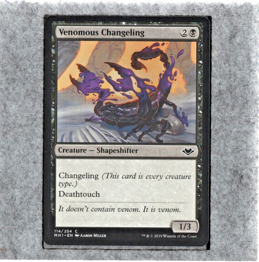 Venomous Changeling | MtG Magic Modern Horizons | English | Near Mint-Mint NM-M