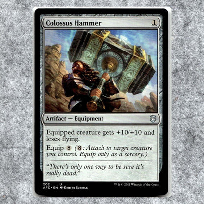 Colossus Hammer 202 NM NF Uncommon MTG Commander: Adventures in Forgotten Realms