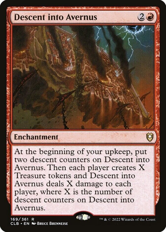 Descent into Avernus 169 NM NF Rare MTG Commander Legends: Baldur's Gate Magic