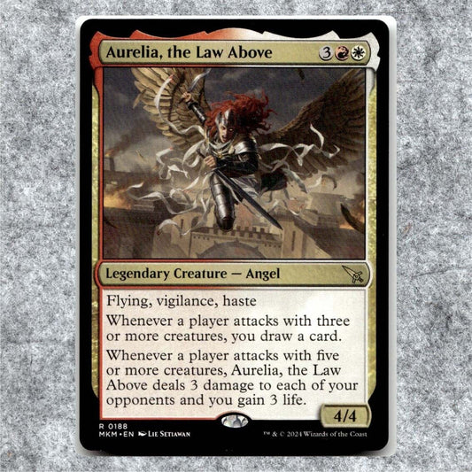 Aurelia, the Law Above 188 NM NF Rare MTG Murders at Karlov Manor 2024