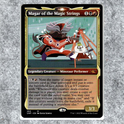 Magar of the Magic Strings Showcase 349 NM NF Rare MTG Unfinity Magic Commander