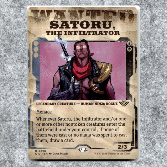 Satoru, the Infiltrator 230 NM NF Rare MTG Outlaws of Thunder Junction Magic