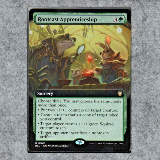 Rootcast Apprenticeship - Extended Art MTG - Bloomburrow -  NF - R 0065