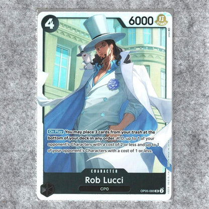 Rob Lucci OP05-093 One Piece Card Game Awakening of the New Era Super Rare SR