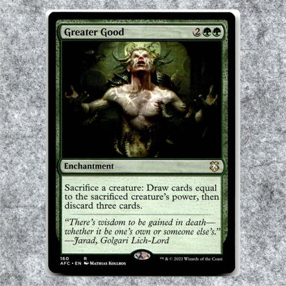 Greater Good 160 NM NF Rare MTG Commander: Adventures in the Forgotten Realms 20