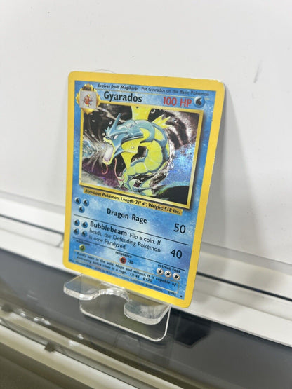 Pokémon TCG Gyarados Stage 1 Holo Rare - 100 HP card #6/102 Heavy Play