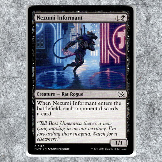 Nezumi Informant 120 NM NF Common MTG March of the Machine Magic 2023 Commander