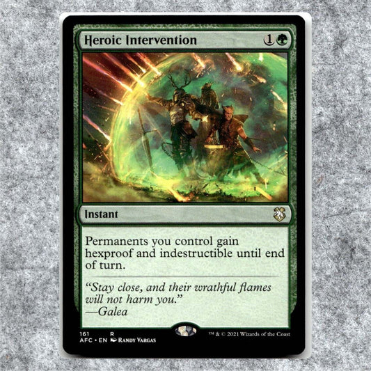 Heroic Intervention 161 NM NF Rare MTG Commander: Adventures in the Forgotten Re