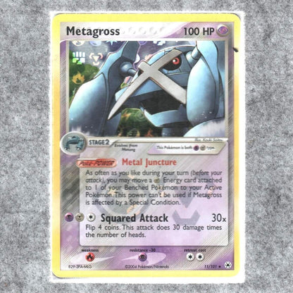 Metagross 11/101 Holo Rare LP Pokemon TCG English Card ex Hidden Legends