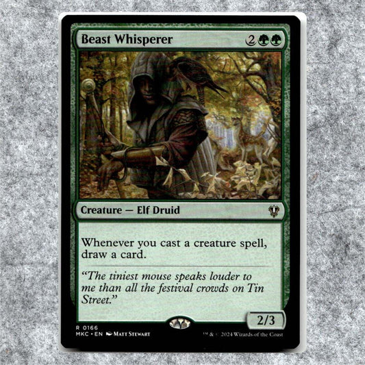 Beast Whisperer 166 NM NF Rare MTG Murders at Karlov Manor Commander 2024