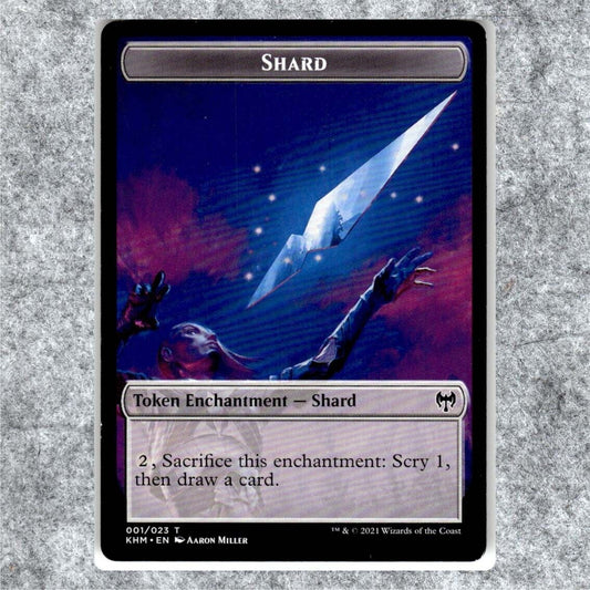 Shard Token NM NF Enchantment MTG Kaldheim Magic Token Card