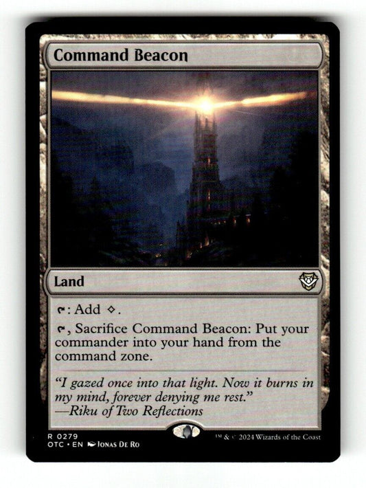 Command Beacon 279 NM NF Rare MTG Outlaws of Thunder Junction Magic