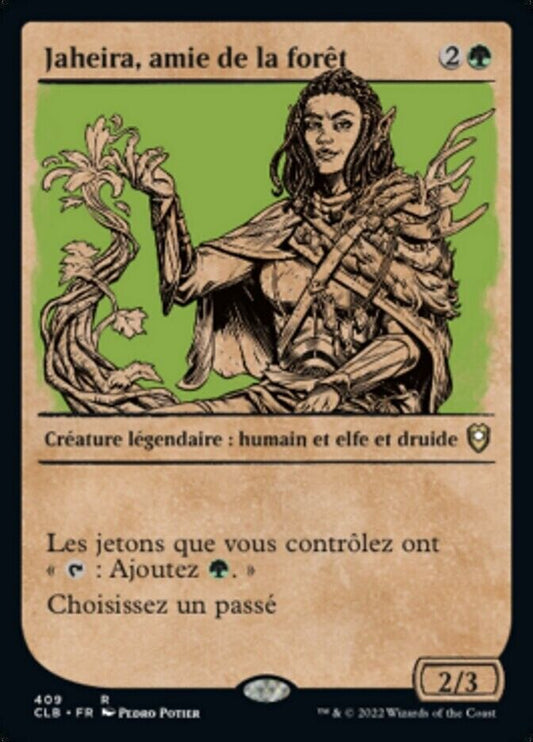 Jaheira, Friend of the Forest (Showcase) #409 NM NF Rare MTG Baldur's Gate Magic