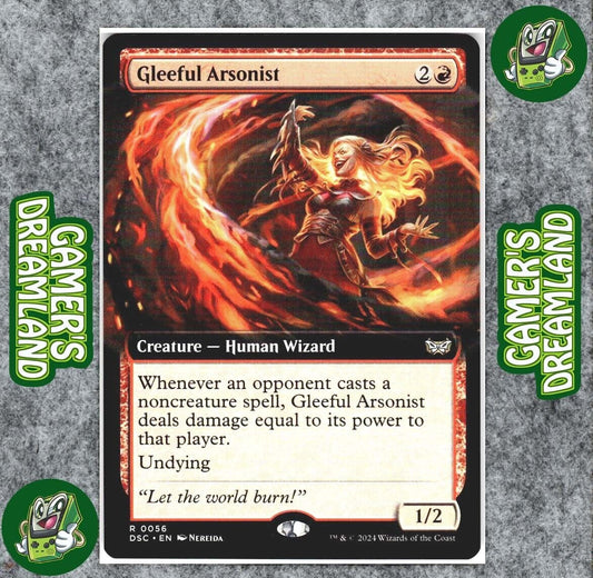 Gleeful Arsonist 27 NM NF Rare MTG Duskmourn: House of Horror Commander Magic