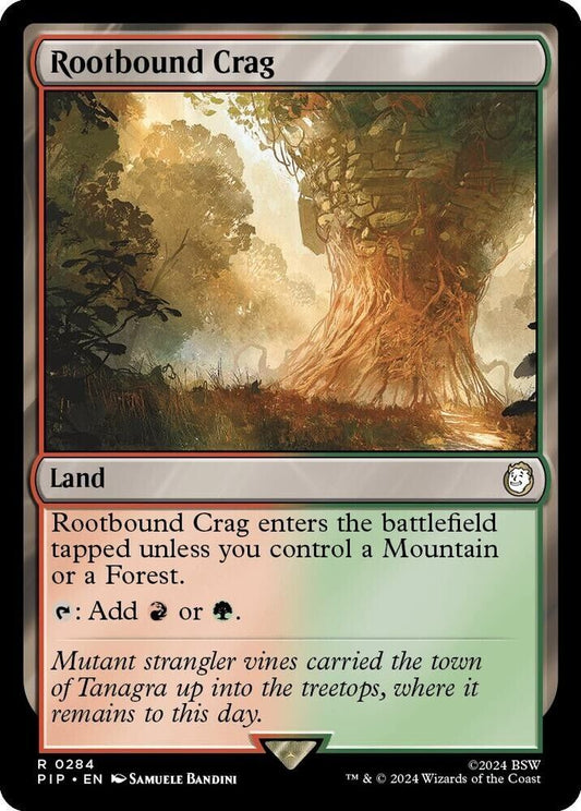 Rootbound Crag 284 NM NF Rare MTG Universes Beyond Fallout Magic