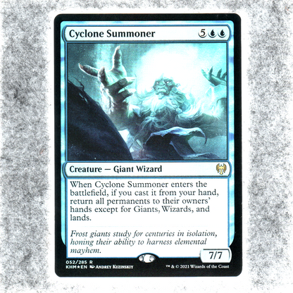 Cyclone Summoner 052 NM Foil Rare MTG Kaldheim Magic