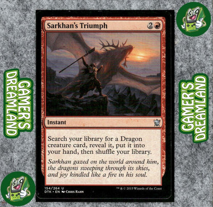 Sarkhan's Triumph 154 NM NF Uncommon MTG Dragons of Tarkir Magic