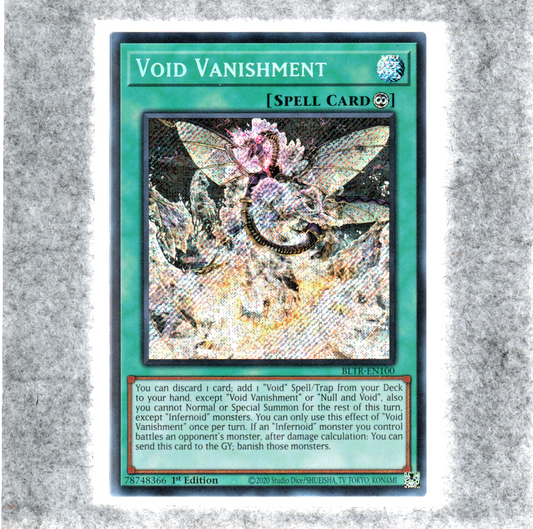 Void Vanishment BLTR-EN100 : Secret Rare 1st Edition YuGiOh Card