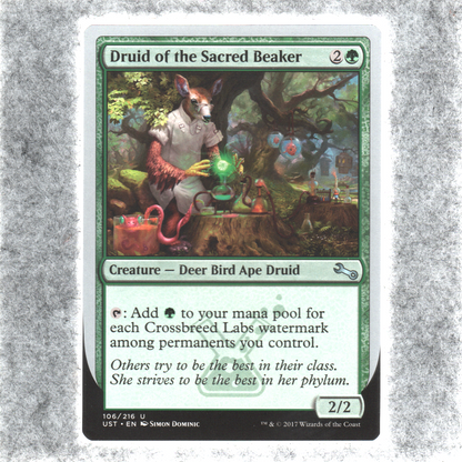 Druid of the Sacred Beaker 106 NM NF MTG Unstable Magic