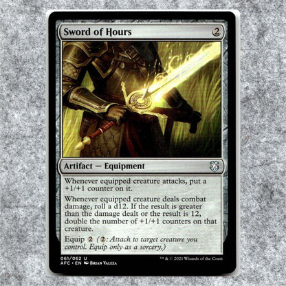 Sword of Hours 61 NM NF Uncommon MTG Commander: Adventures in Forgotten Realms