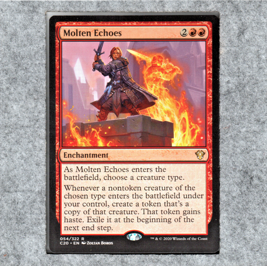 Molten Echoes MTG Commander 20202 Red Rare Enchantment NM x1