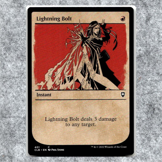 Lightning Bolt 401 NM NF Common MTG Battle for Baldur's Gate Magic 2022