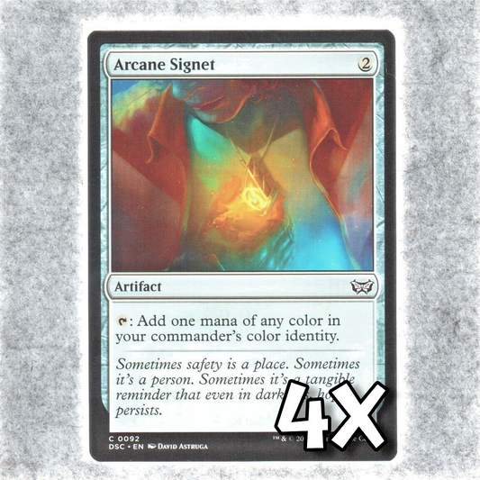 x4 Arcane Signet C MTG Commander: Duskmourn: House of Horror M/NM, English