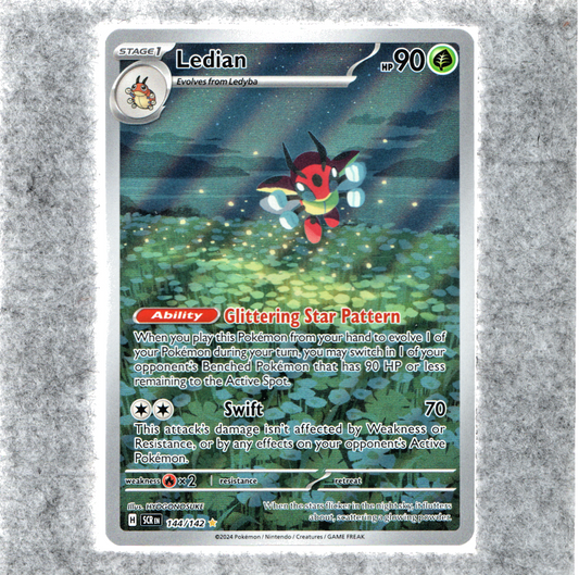 Pokémon TCG: Ledian - 144/142 - Illustration Rare - Stellar Crown - NM