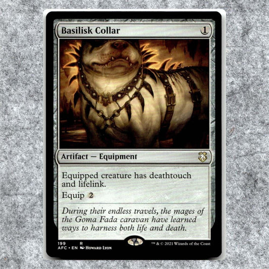 Basilisk Collar 199 NM NF Rare MTG Commander: Adventures in the Forgotten Realms