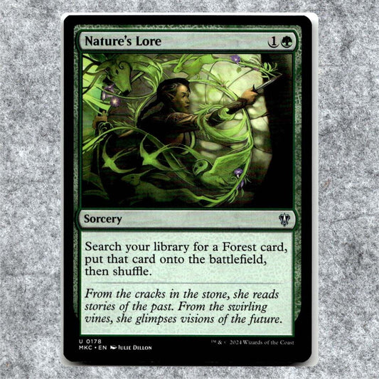 Nature's Lore 178 NM NF Uncommon MTG Murders at Karlov Manor Commander 2024