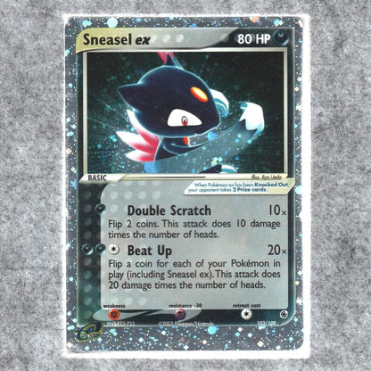 Sneasel EX 103/109 Pokémon TCG Ruby & Sapphire Reverse Holo Ultra Rare EN LP