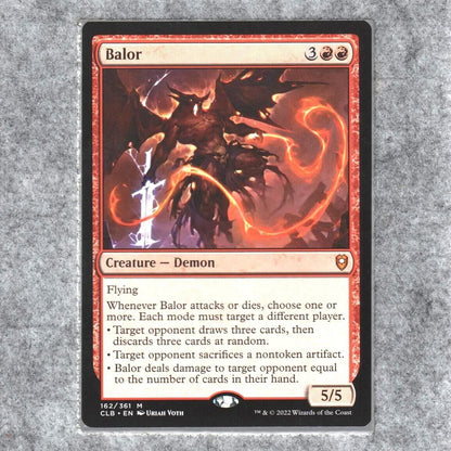 Balor 162 NM NF MTG Commander Legends: Baldur's Gate Magic