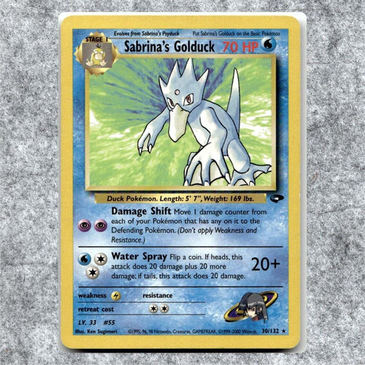 Sabrina's Golduck 30 NM NF Rare Pokémon TCG Gym Challenge Magic