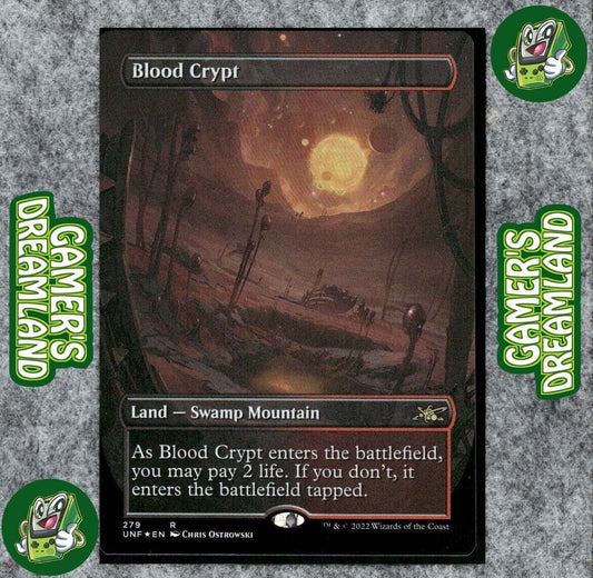 Blood Crypt Borderless Foil 279 NM Rare MTG Unfinity Magic