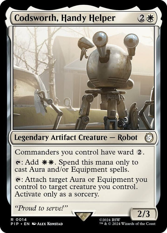 Codsworth, Handy Helper 14 NM NF Rare MTG Universes Beyond Fallout Magic